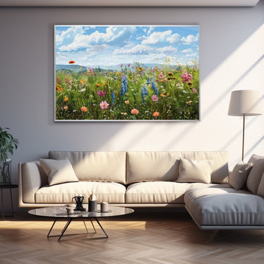 Flower Field Acrylic Painting